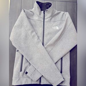 The North Face Apex Barrier Soft Shell Jacket- Heather Grey